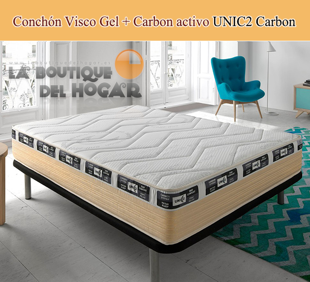 Colchón Visco Gel Modelo UNIC2 Carbon