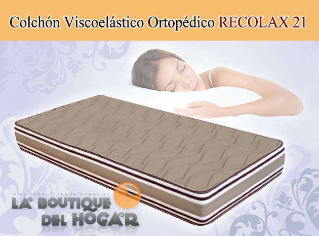 Colchón Viscoelástico Ortopédico RECOLAX 21