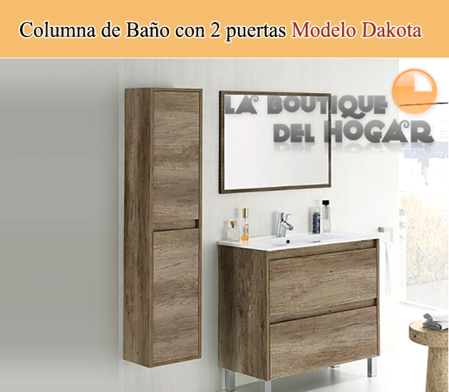 Columna de Baño con 2 puertas Modelo Dakota