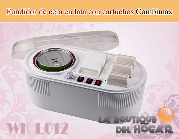 Fundidor de cera en lata con 3 cartuchos Combimax WK-E012