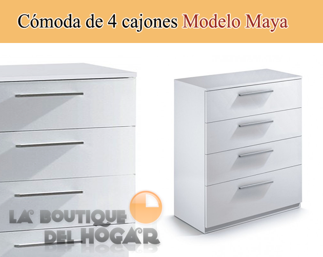 Cómoda de 4 cajones Modelo Maya