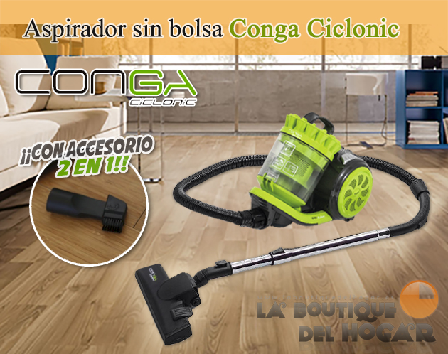 Aspirador sin bolsa Conga Ciclónico 800W