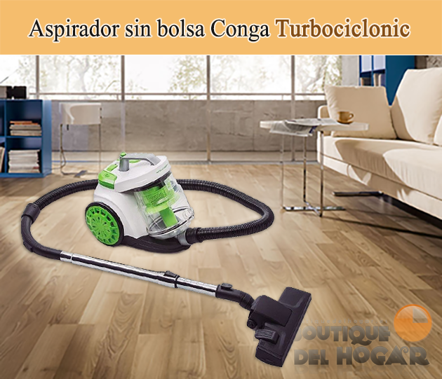 Aspirador sin bolsa Conga turboiclónico 800W
