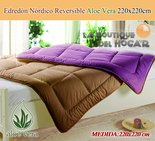 Edredón Nórdico Reversible de 220x220 cm para camas de 105 y 135 cm