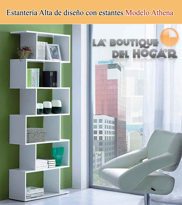 Estantería Alta de diseño con estantes Modelo Athena