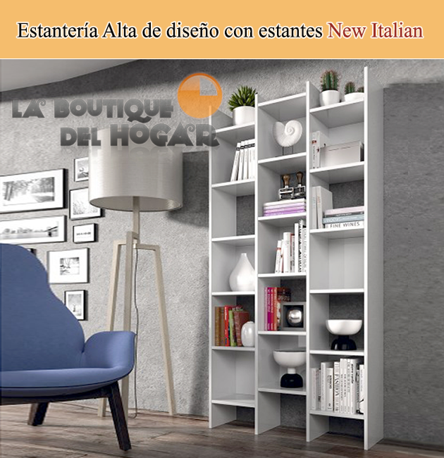 Estantería Alta de diseño con estantes Modelo New Italian