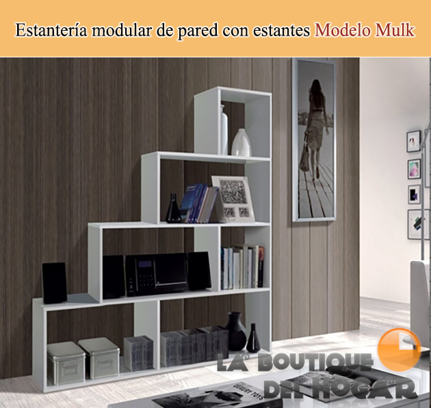 Estantería Libreria de pared modular con estantes Modelo Mulk