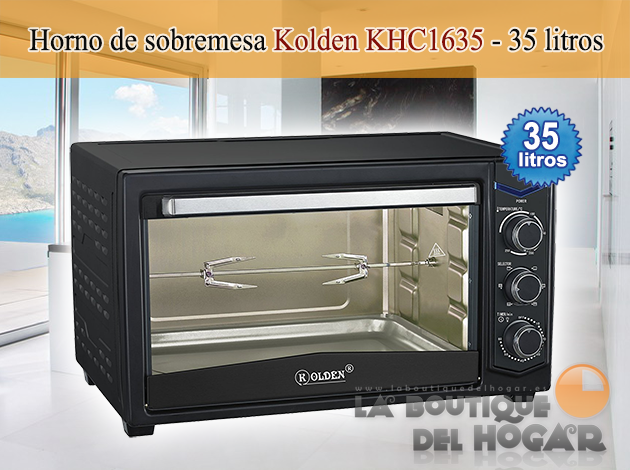Horno eléctrico de sobremesa Kolden Modelo KHC1635 - 35 litros