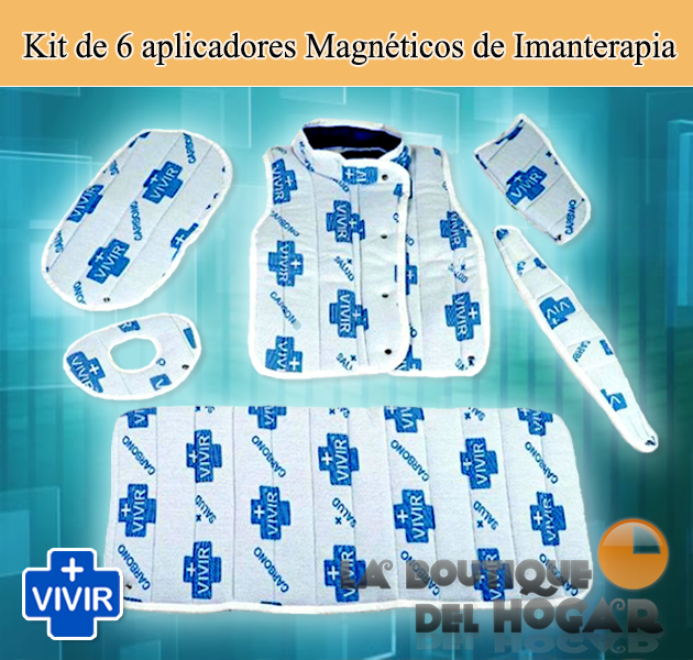 Kit Magnético de 6 aplicadores corporales de Imanterapia +VIVIR