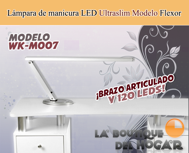 Lámpara LED ultraslim para manicura Flexor Modelo WK-M007