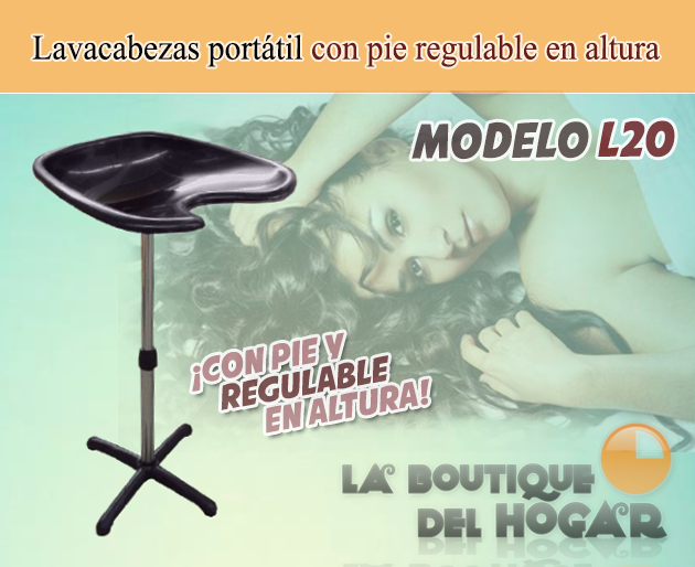 Lavacabezas sencillo de 1 seno con asiento tapizado Modelo L11