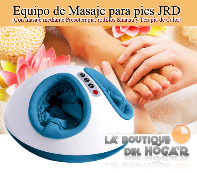 Masajeador de pies con Presoterapìa, Shiatsu y Termoterapia