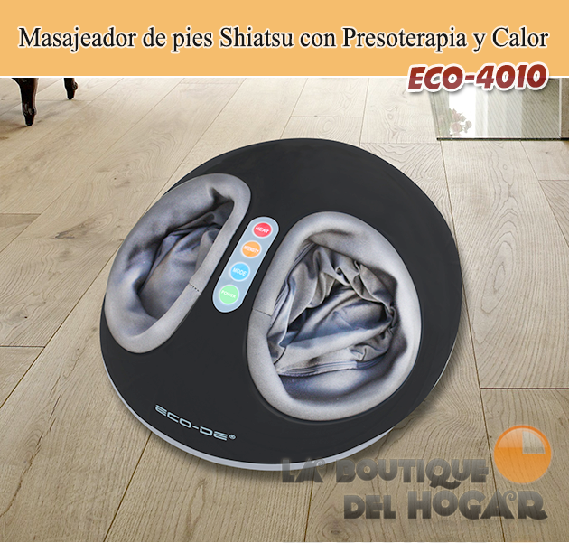 Masajeador de pies con Presoterapìa, Shiatsu y Termoterapia