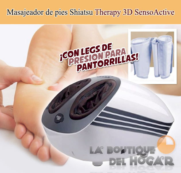 Masajeador de pies con Presoterapìa, Shiatsu y Termoterapia