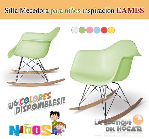 Silla Mecedora de diseño inspirado en Eames