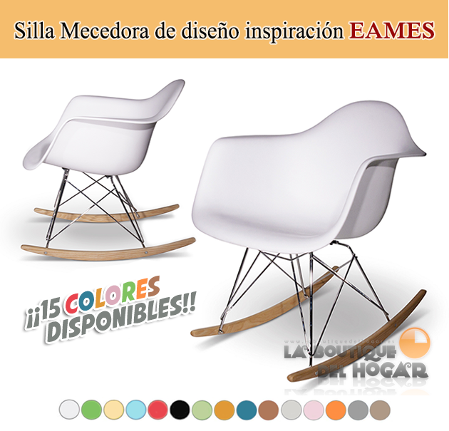 Silla Mecedora de diseño inspirado en Eames