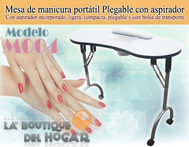 Mesa de manicura Plegable con aspirador