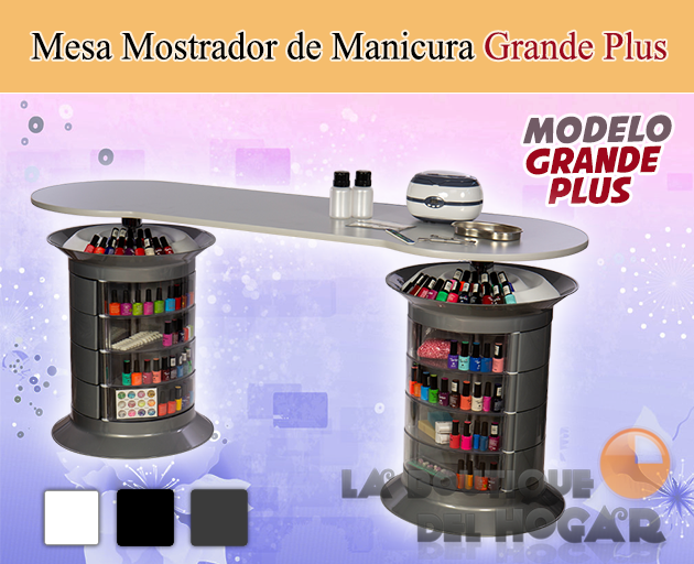 Mesa Mostrador de Manicura y Pedicura Modelo Grande Plus