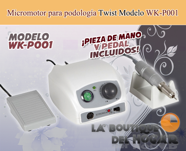 Micromotor para podología Twist Modelo WK-P001
