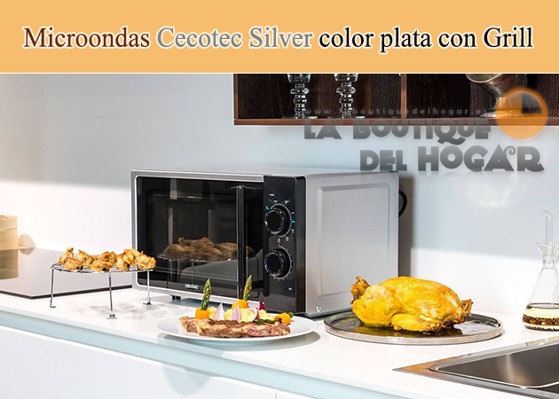 Microondas Cecotec Silver color plata con Grill