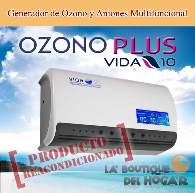 Generador de Ozono y Aniones Ozono Plus Vida 10