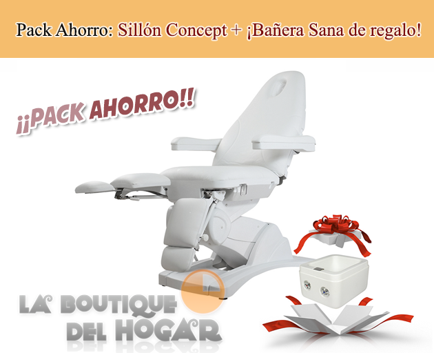 Pack pedicura: Sillón de podología eléctrico Modelo Concept + ¡Bañera Pedicura Sana de regalo!