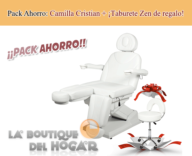 Sillón Camilla de Podología Gama Alta de 3 motores Modelo Cristian + ¡Taburete Zen de regalo!