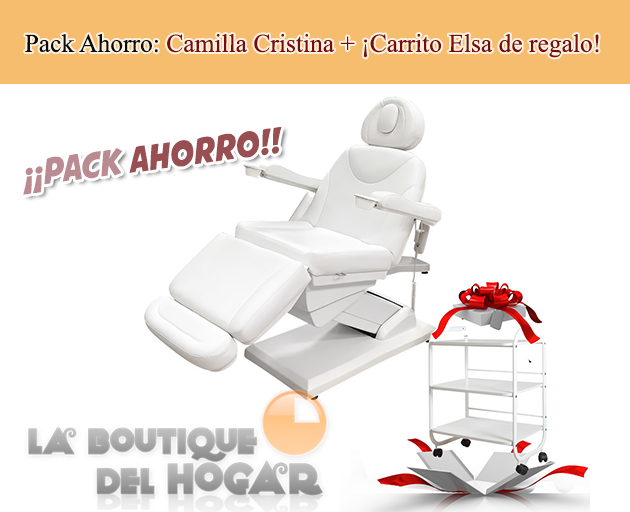 Pack pedicura: Sillón podología Cristina + Taburete ergonómico