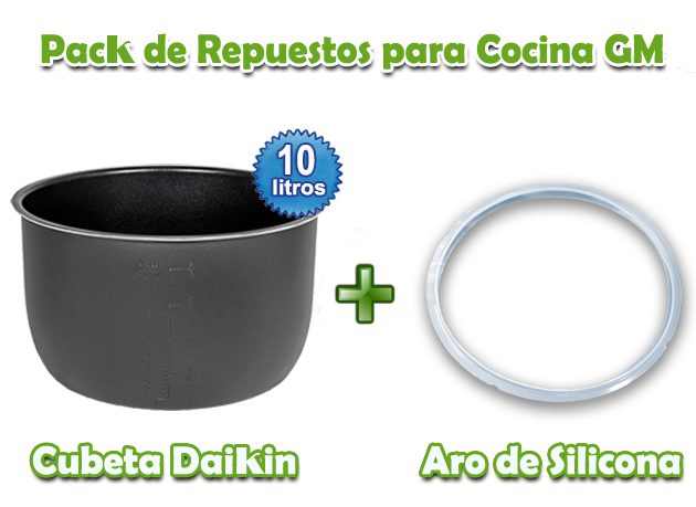 imagen pack cubeta daiking y aro silicona