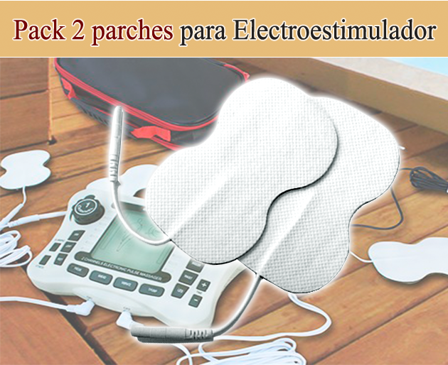 Set de 2 parches autoadhesivos de recambio para electroestimulador