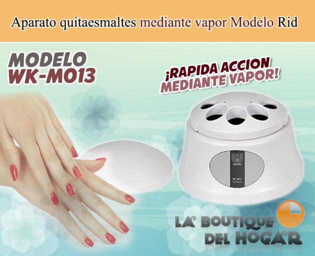Aparato quitaesmaltes mediante Vapor Rid Modelo WK-M013
