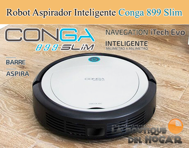 Robot Aspirador Inteligente con Autocarga Conga 899