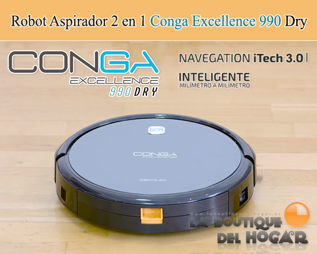 encabezado robot aspirador inteligente conga excellence 990 dry