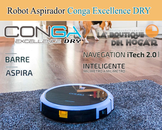 encabezado robot aspirador inteligente conga excellence dry