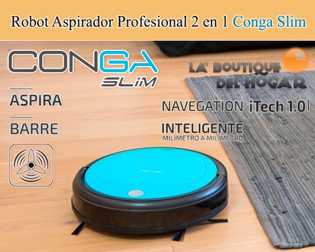 encabezado robot aspirador inteligente conga slim