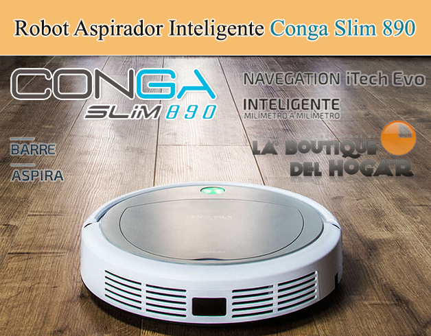 encabezado robot aspirador inteligente conga conga slim 890