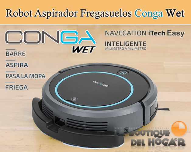 encabezado robot aspirador inteligente conga wet