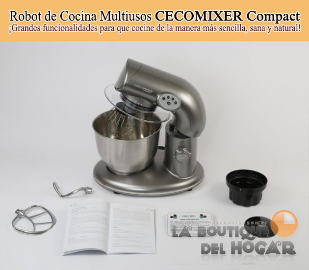 Robot de Batidora Amasadora Multiusos Cecomixer Compact