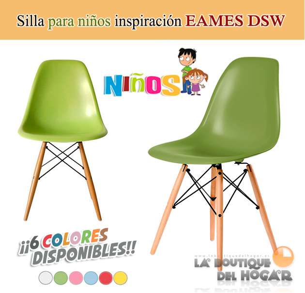 Silla de diseño inspirado en Eames