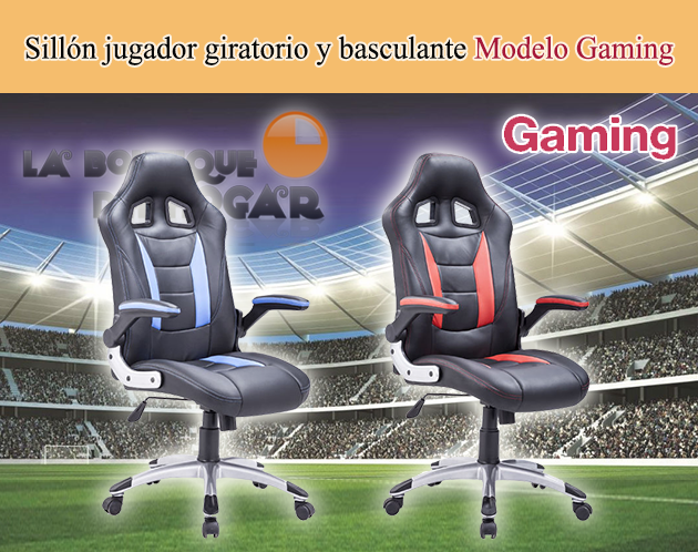 Sillón giratorio y basculante para jugador Modelo Gaming