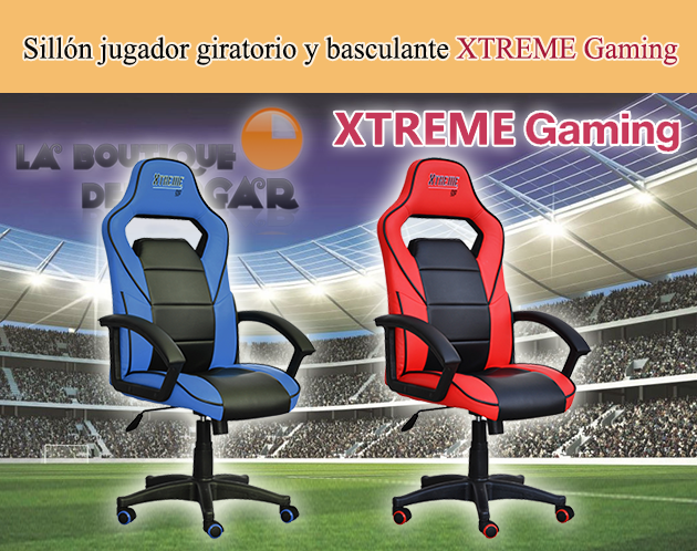 Sillón giratorio y basculante para jugador Modelo XTREME Gaming