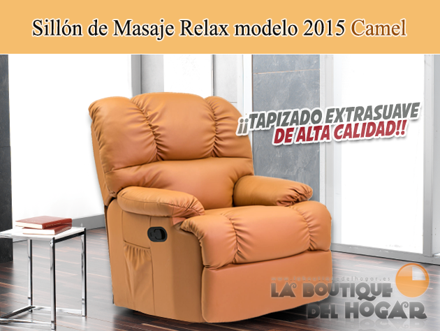 Sillon Masaje Relax Modelo 2015 color Camel