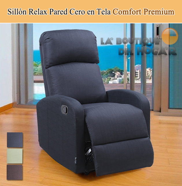 Sillón Relax en Tela modelo Comfort Premium Pared Cero