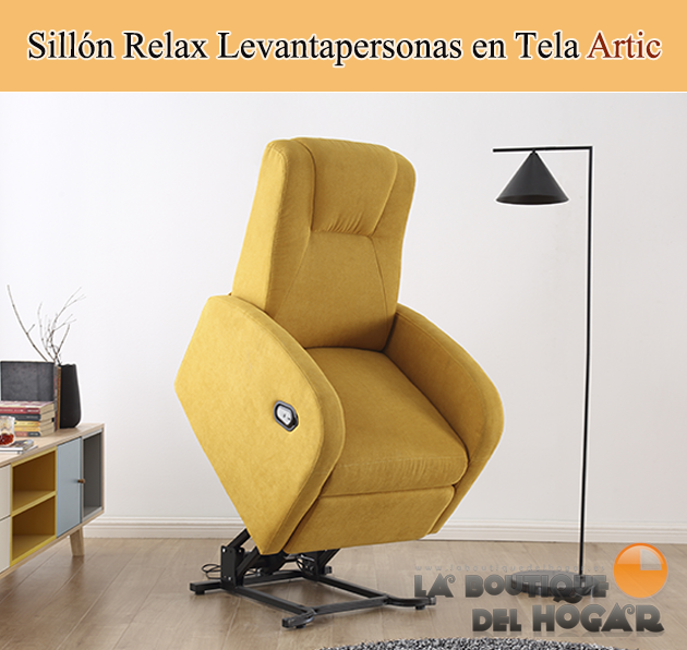 Sillón Relax Levantapersonas en Tela Modelo Artic