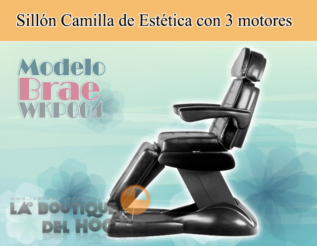 Sillón Camilla de Estética motorizada de 3 motores Brae Modelo WKP004