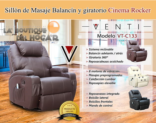 Sillon Masaje Venti Cinema Rocker VT-C133