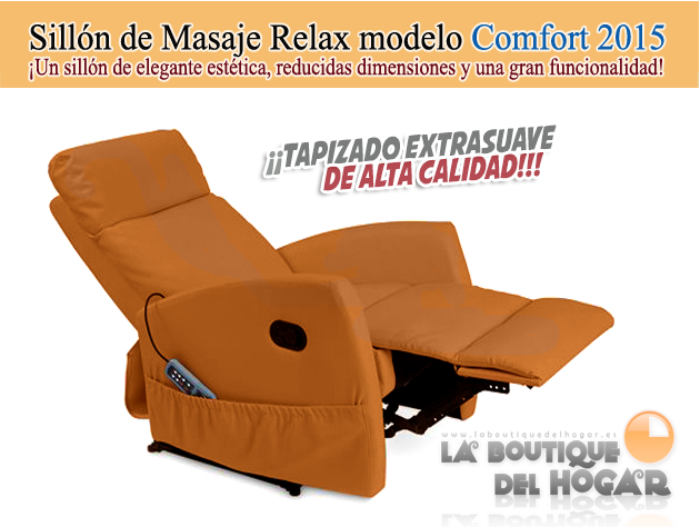 Sillon Masaje Relax Comfort color Camel