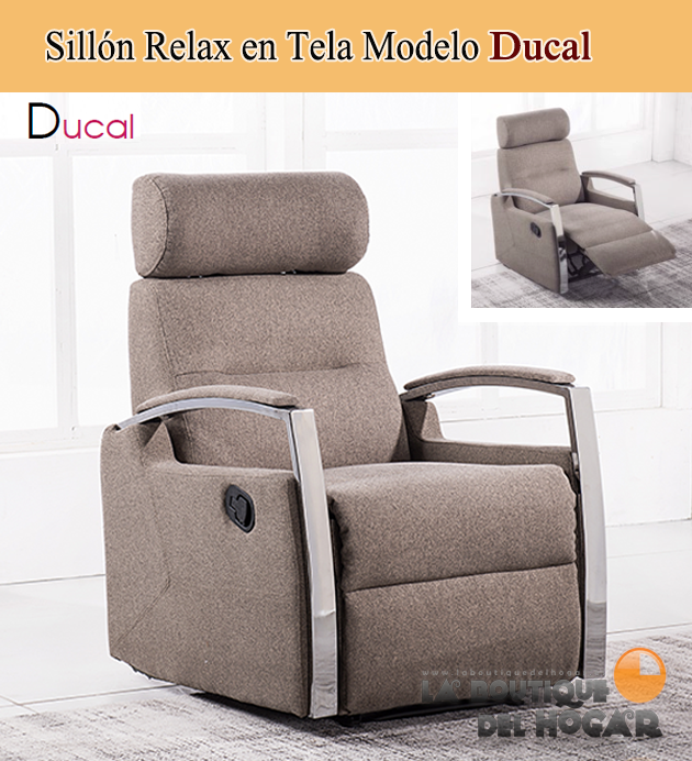 Sillón Relax en Tela Modelo Ducal Elegance
