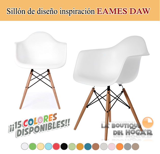 Sillon de diseño inspirado en Eames DAW