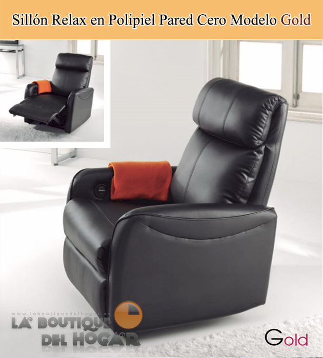 Sillón Relax eléctrico Pared Cero Grados Modelo Gold
